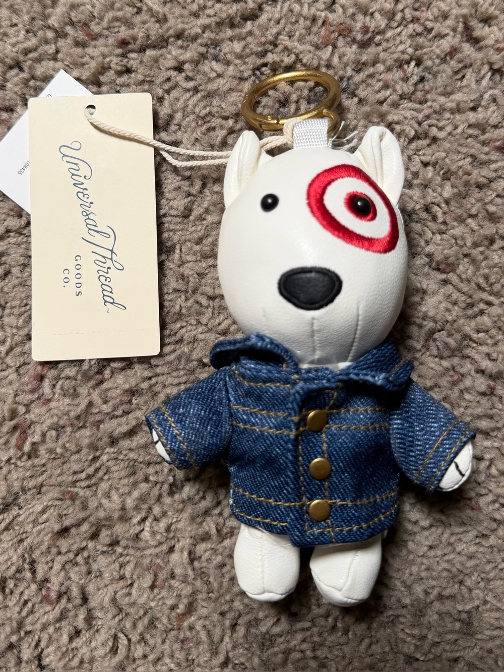 Target Bullseye Keychain with Denim Jacket